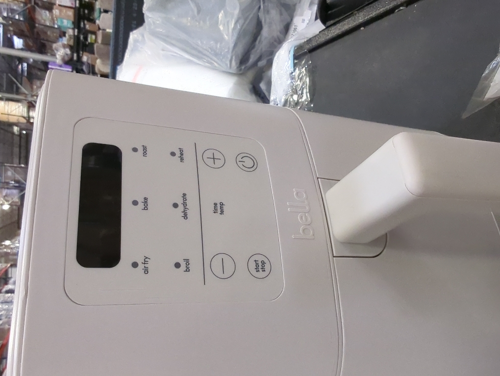 bella 4Qt Slim Air Fryer, Fits-anywhere™ Kitchenware, EverGood™ Ceramic Nonstick Coating, Adjustable Temperature, 6 Preset Cooking Options, 60 Min Auto Shutoff w Audible Tone, 3.3lb Capacity, Oatmilk