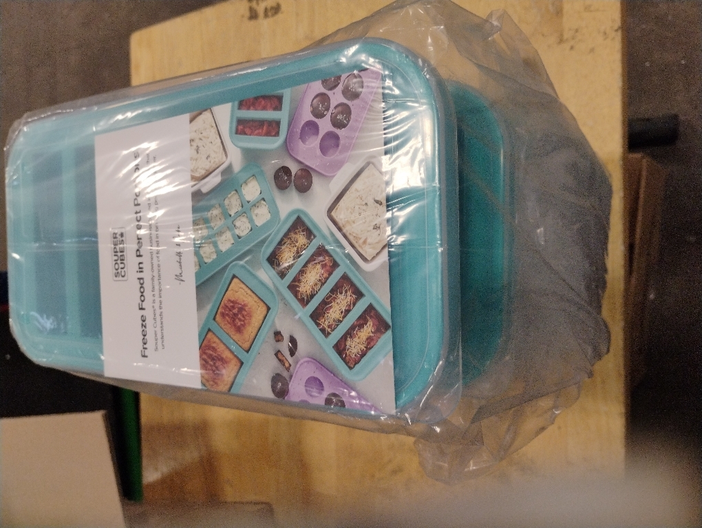 Souper Cubes Silicone Freezer Molds Gift Set, Aqua | 2 Tbsp, 1/2 Cup, 1 Cup and 2 Cup Silicone Molds for Food Set, Perfect for Freezing Soup, Grains, Proteins, Herbs and More‼️light dirt‼️