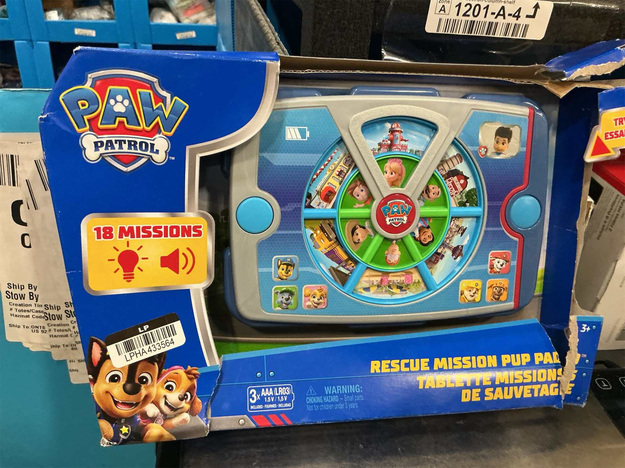 Paw Patrol Academy Rescue Mission Pup Pad, Interactive Toy with Lights, Sounds & Music, Pretend Play Kids Toys for Boys & Girls Ages 3 and Up