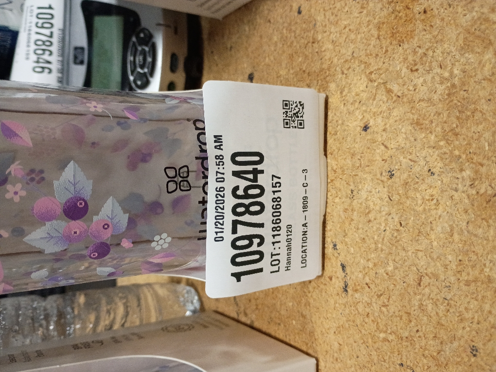 Waterdrop BPA Free Glass Water Bottle,Insulating Neoprene Sleeve/Bamboo Screw Cap, Boost, 20 fl oz