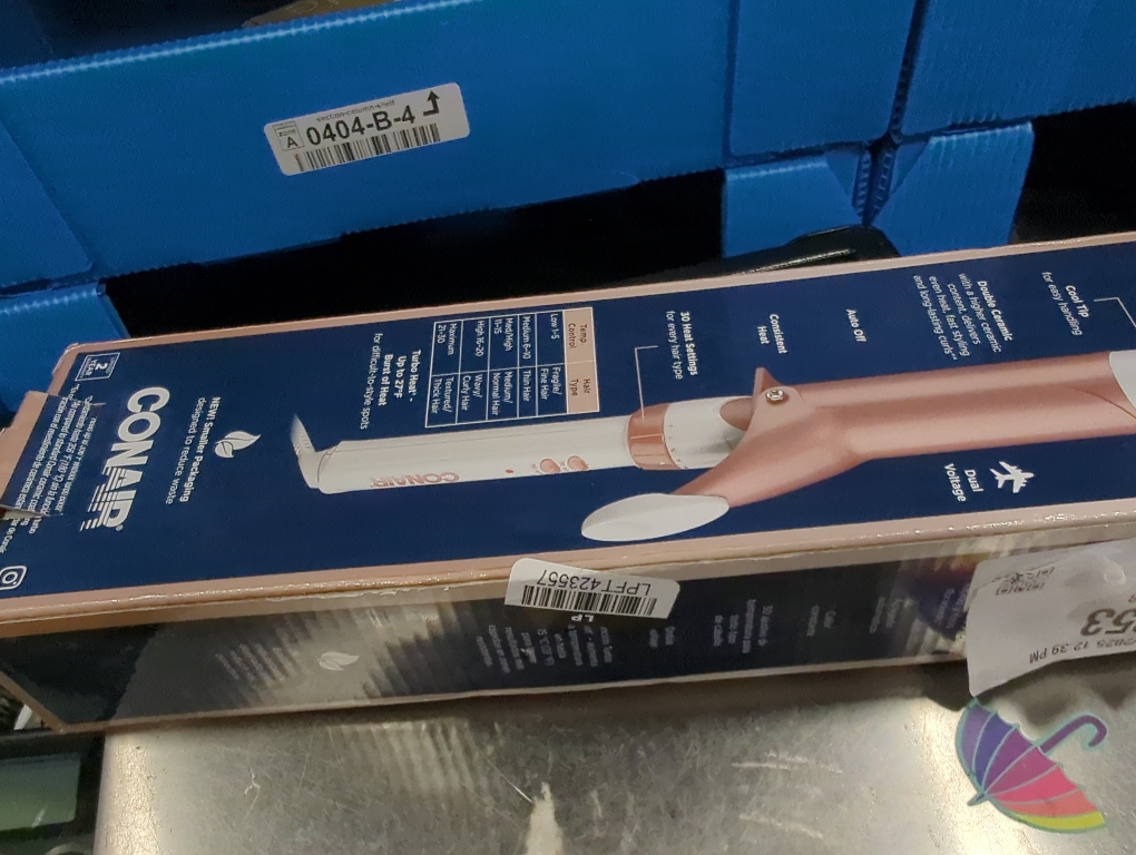 Conair Double Ceramic Curling Iron, 1.5-inch, Rose Gold, CD703GN