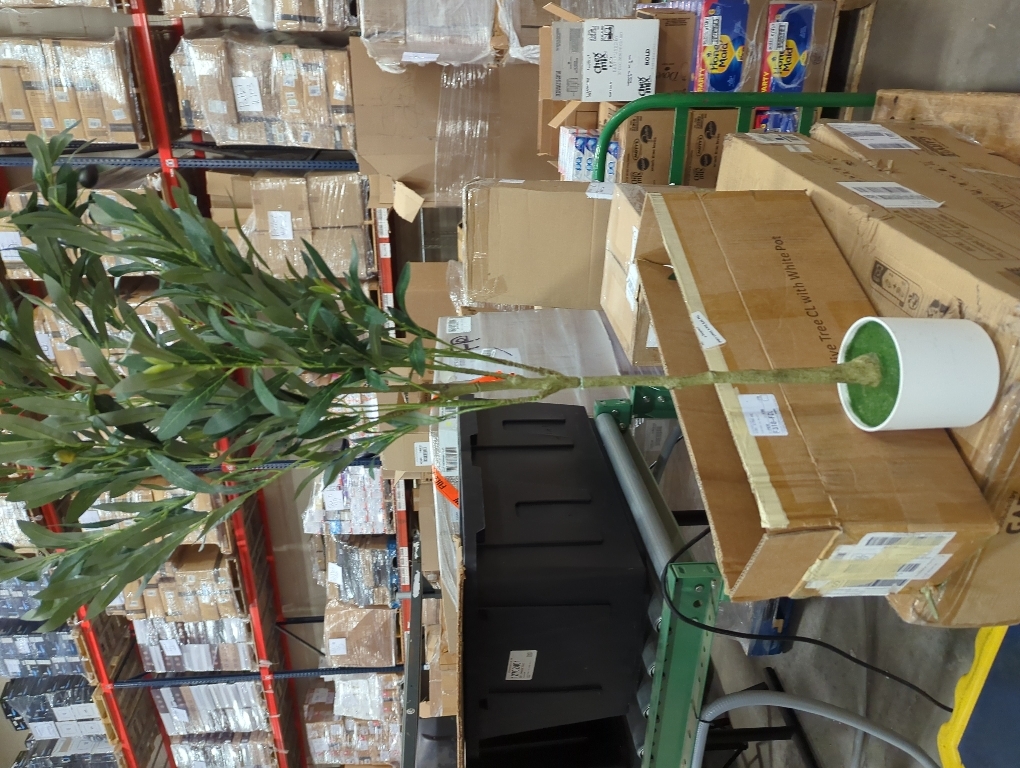 Alupssuc 3FT Faux Olive Tree with Fruits White Pot, Indoor Home Decor 2 pack