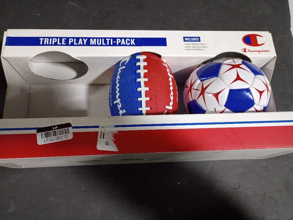 Champion Inflatable Sports Ball Sets - 3pk (missing 1)