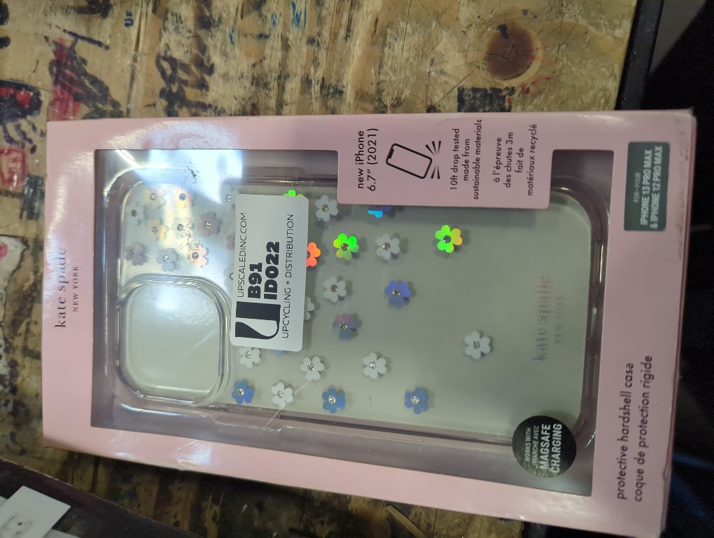 Kate Spade New York Hardshell Shockproof Bumper Cell Phone Case for iPhone 13 Pro Max/12 Pro Max