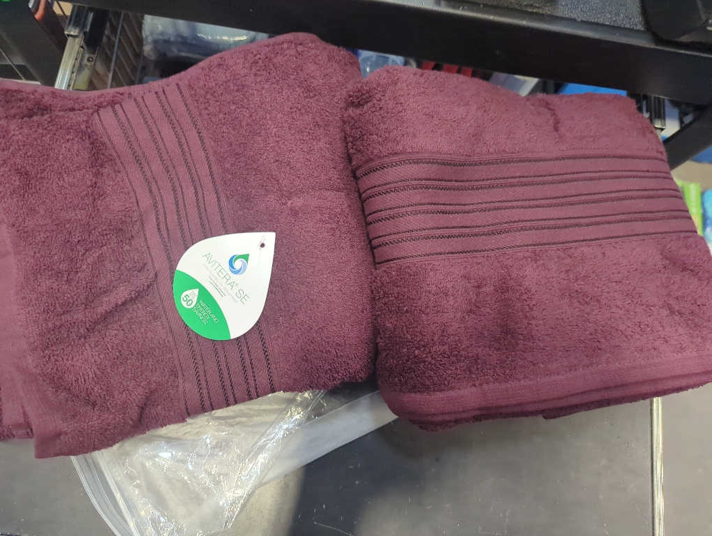 2pk Towels Black And Red