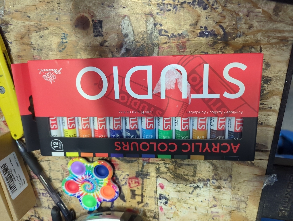 PHOENIX Acrylic Paint Set, 18x12ml Tubes, Non-toxic Craft Paints for Canvas, Paper, Wood, Ceramic, Acrylic Painting Supplies for Adults, Beginners