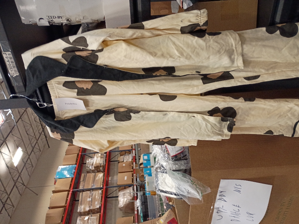 Women's Lounge Set Long-Sleeved Pajama Sleepwear Button Top Pants