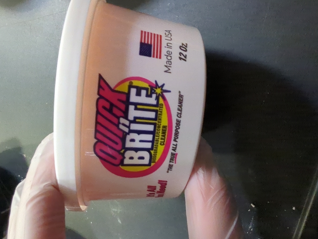 1 Pack Quick 'n Brite All Purpose Cleaning Paste – Miracle Cleaner for Tough Stains, Biodegradable, Non-Toxic, Pet-Safe, Multi-Surface Stain Remover, Made in USA, 12 Oz