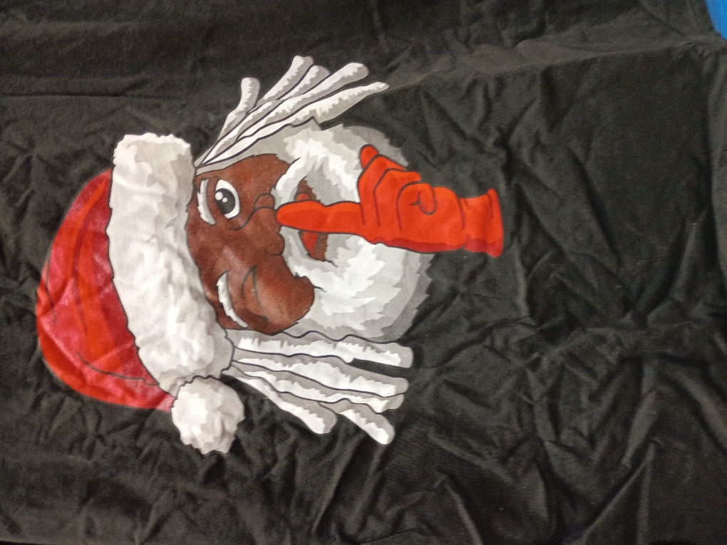 African American Santa Claus Christmas Party Decor Comfort Colors Adult Heavyweight T-shirt