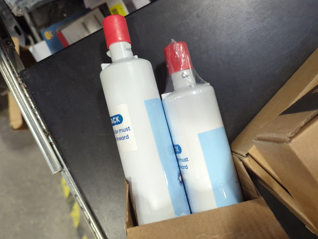 MARRIOTTO Replacement for GE® RPWFE, RPWF (Built-in CHIP) Refrigerator Water Filter, Compatible with GFE28GELDS, PFE28KELDS, PFE28KYNFS, GFD28GELDS, GYE22HMKES, GFE28GYNFS, GFD28GYNFS, Pack of 2