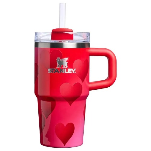 Stanley Valentine's Day 20Oz Stainless Steel H2.0 Flowstate Quencher Tumbler Rouge Heart Gradient