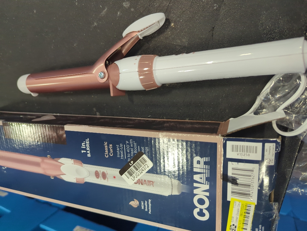 Conair Double Ceramic Gentle Rose Gold 1 Inch Curling Iron
