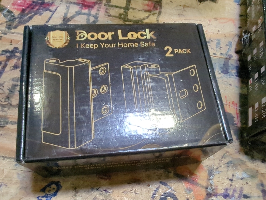 2 Pack Door Locks (3rd-Generation) for Kids Safety, Reinforcement Lock for Inside Swinging Door, Premium Aluminum Alloy Door Lock Latch to Prevent Unauthorized Entry & Children's Sneaking Out
