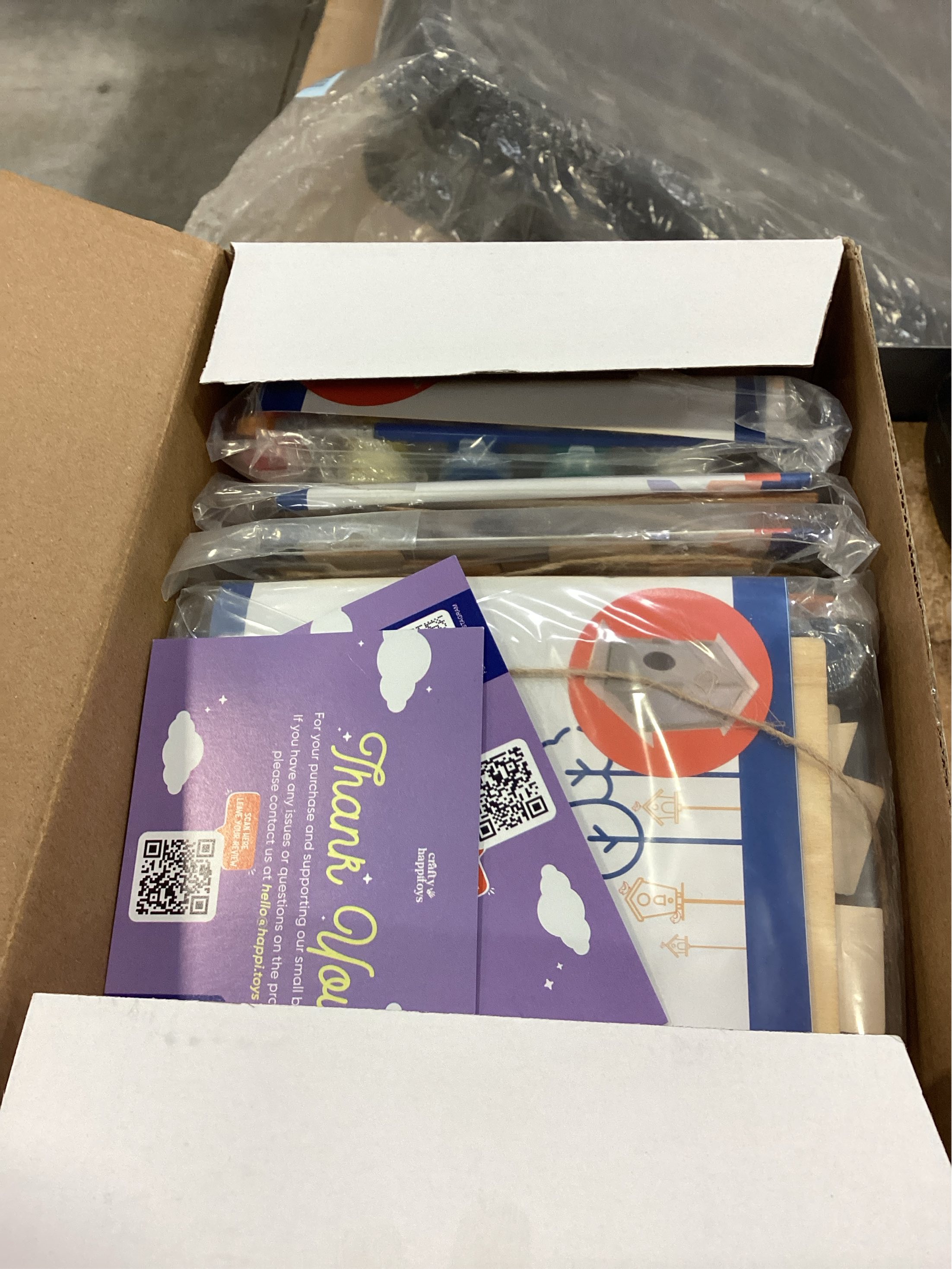 Birdhouse Kit - 15 Unfinished Wood Bird Houses for Children to Paint - Wood Craft Project Kits for Kids - Wooden Arts & Craft for Girls & Boys