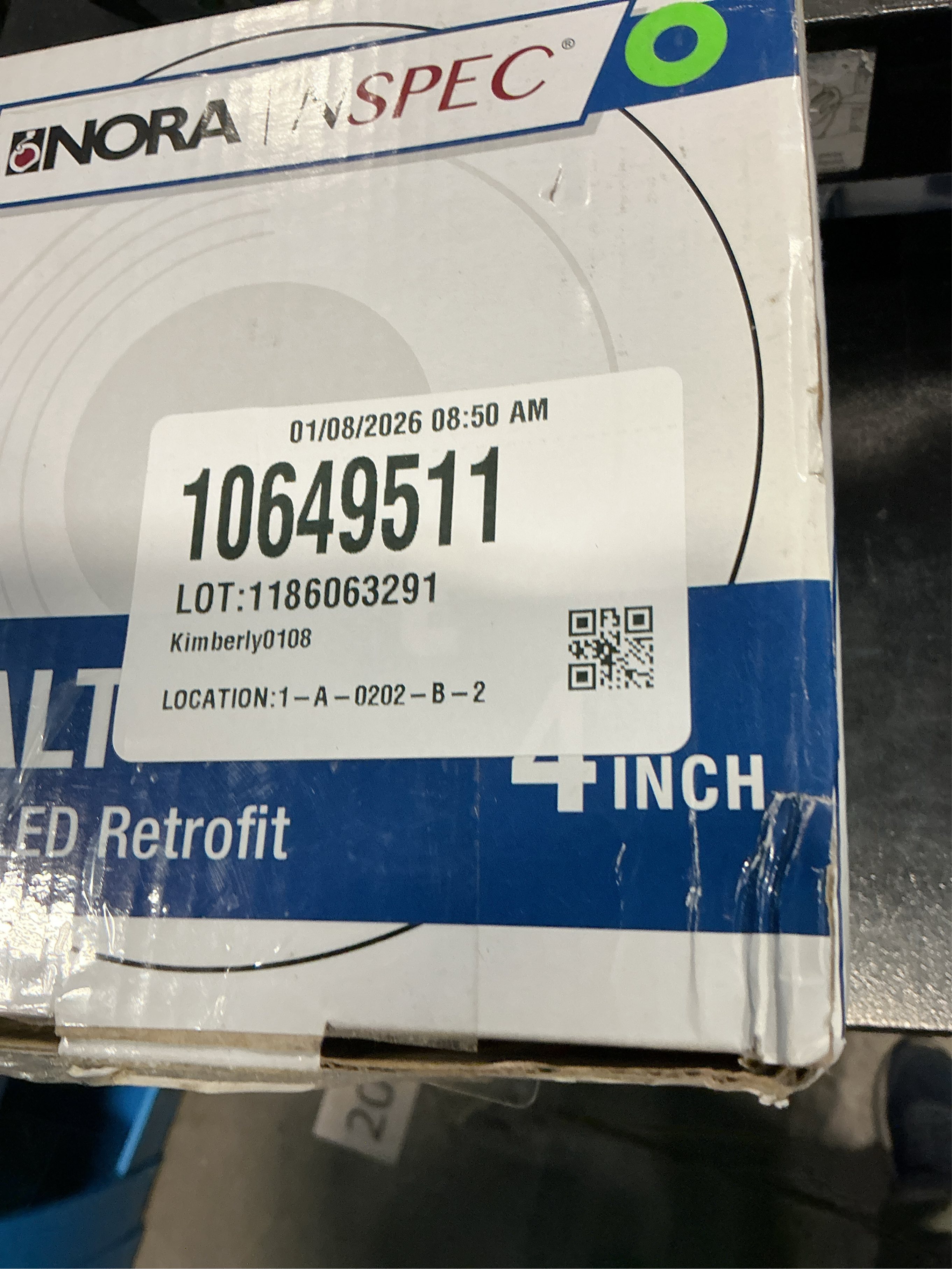 4 Cobalt Retrofit Reflector, 4000K, White, Nora NLCBC-451D40WW CCK0G (753814)