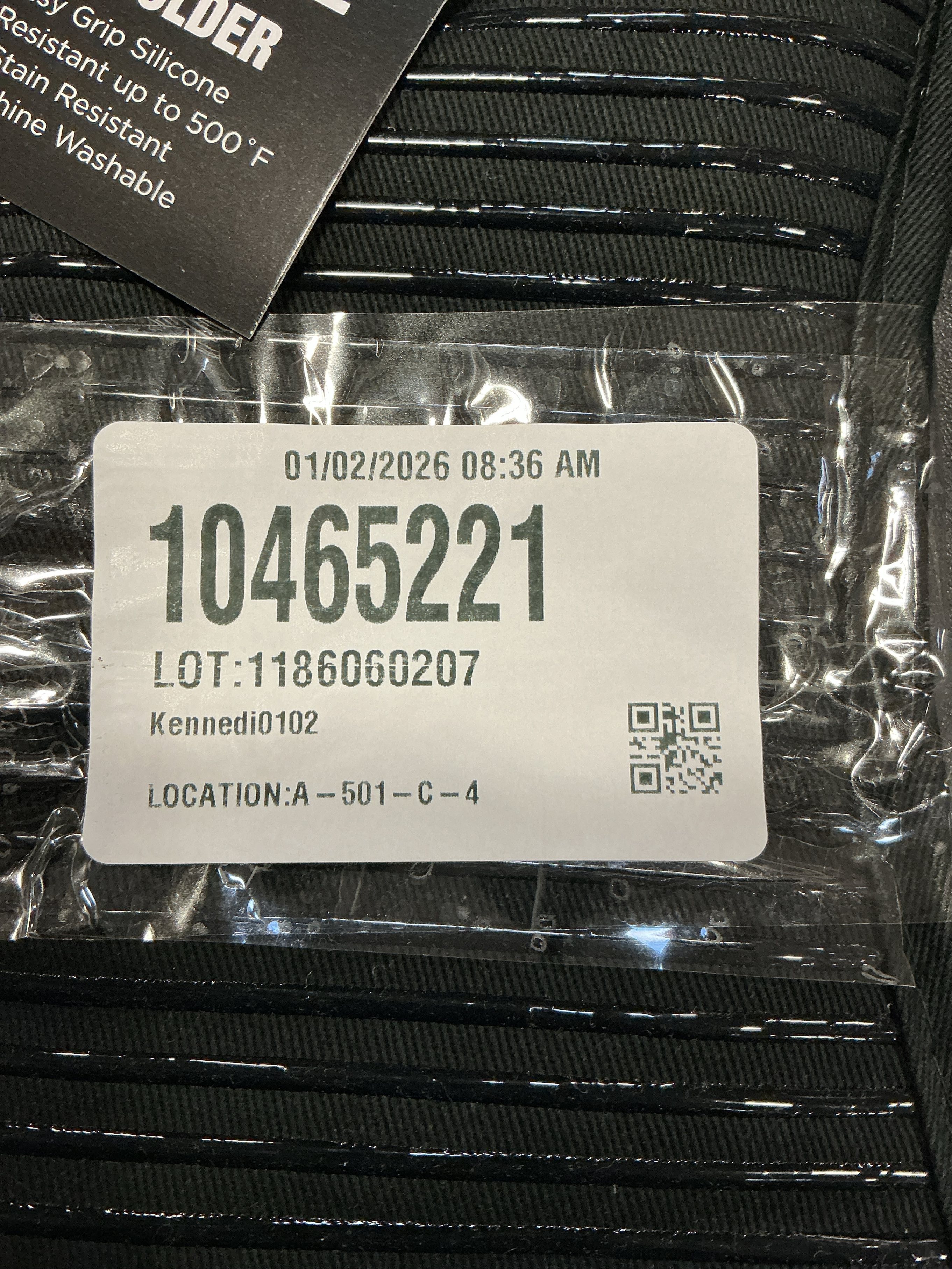 All-Clad Cotton Pot Holder, 2 Pack, Black