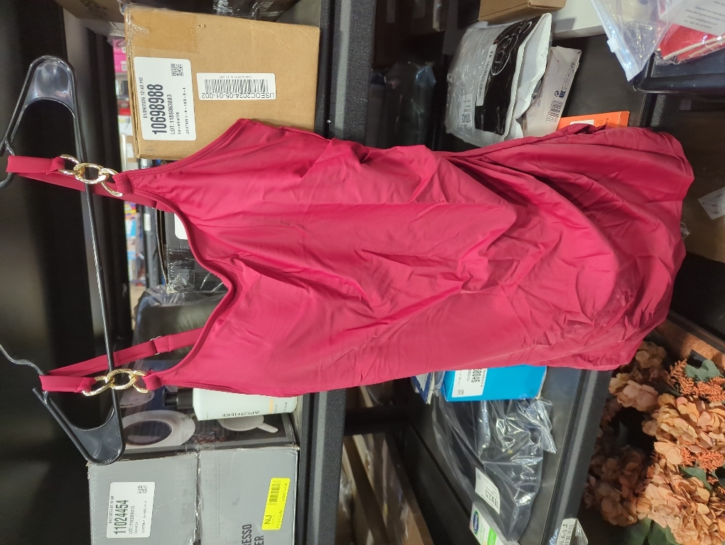 Size M Aleumdr One Piece Swimsuits Women Swim Dress Skirted Tummy Control Bathing Suit Modest Swimwear with Pockets