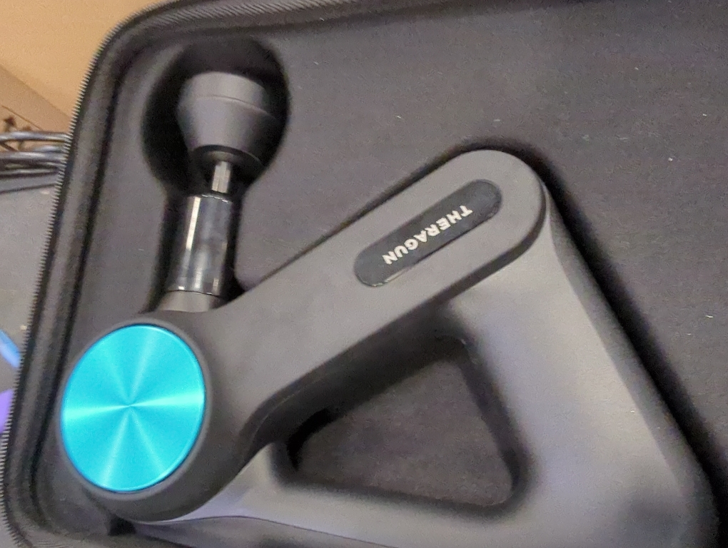 TheraGun Pro Handheld Deep Tissue Massage Gun - Bluetooth Percussion Massage Gun & Personal Massager for Pain Relief & Circulation in Neck, Back, Leg, Shoulder and Body (Black - 4th Gen)