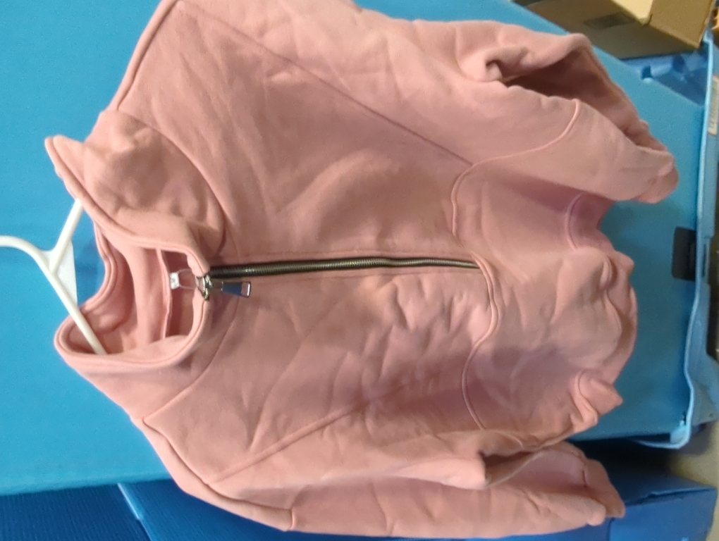 PRETTYGARDEN Women's Medium Casual Long Sleeve Lapel Zipper Sweatshirt Drawstring Loose Pullover Tops