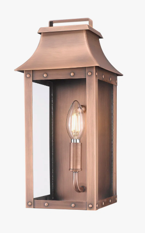 Acclaim Lighting Manchester 13.25-in H Copper Patina Candelabra Base (E-12) Outdoor Wall Light