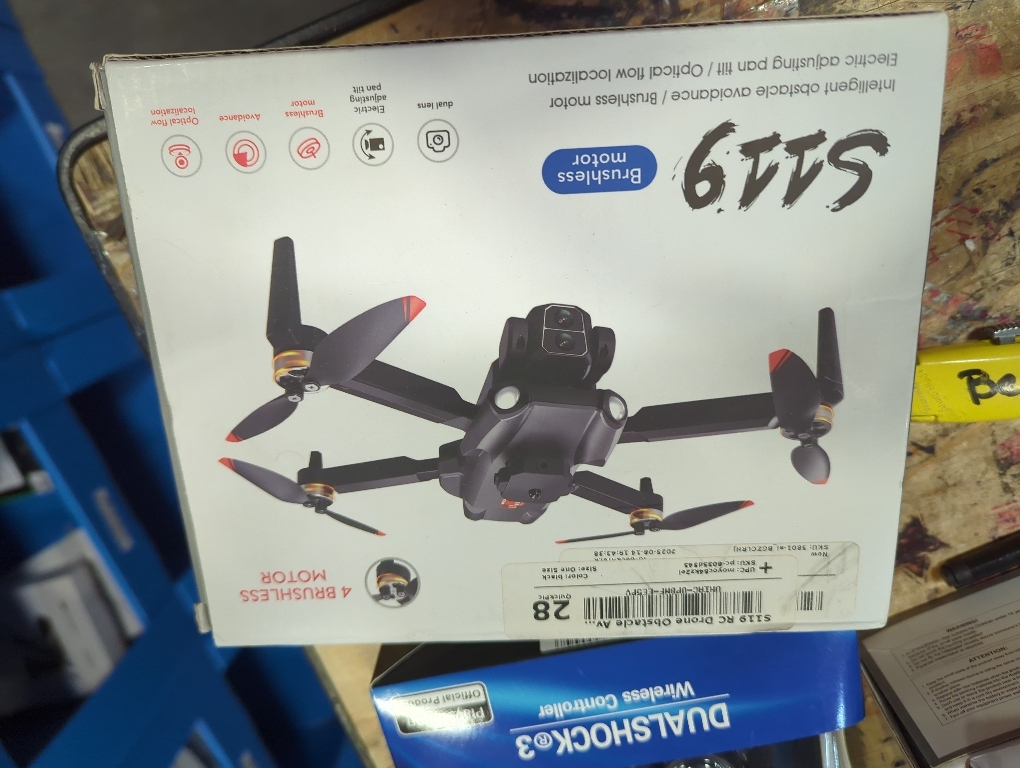 S119 Drone with Camera, 8K Brushless Motor Drones for Adults, FPV RC Quadcopter with 3D Flips, Obstacle Avoidance, Optical Flow Positioning, Trajectory Flight, Carrying Bag, 2 Battery (Grey)