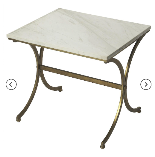 Butler Specialty Company Pamina Rectangle Accent Table in Gold