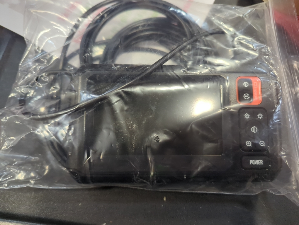 Endoscope Camera with Light, Inspection Borescope Camera with 4.3 IPS Screen, 1920P HD with 8 LED Lights, 16.5FT Semi-Rigid Cord Bore Scope, IP67 Waterproof Endoscope for Sewer, Tools(Orange)