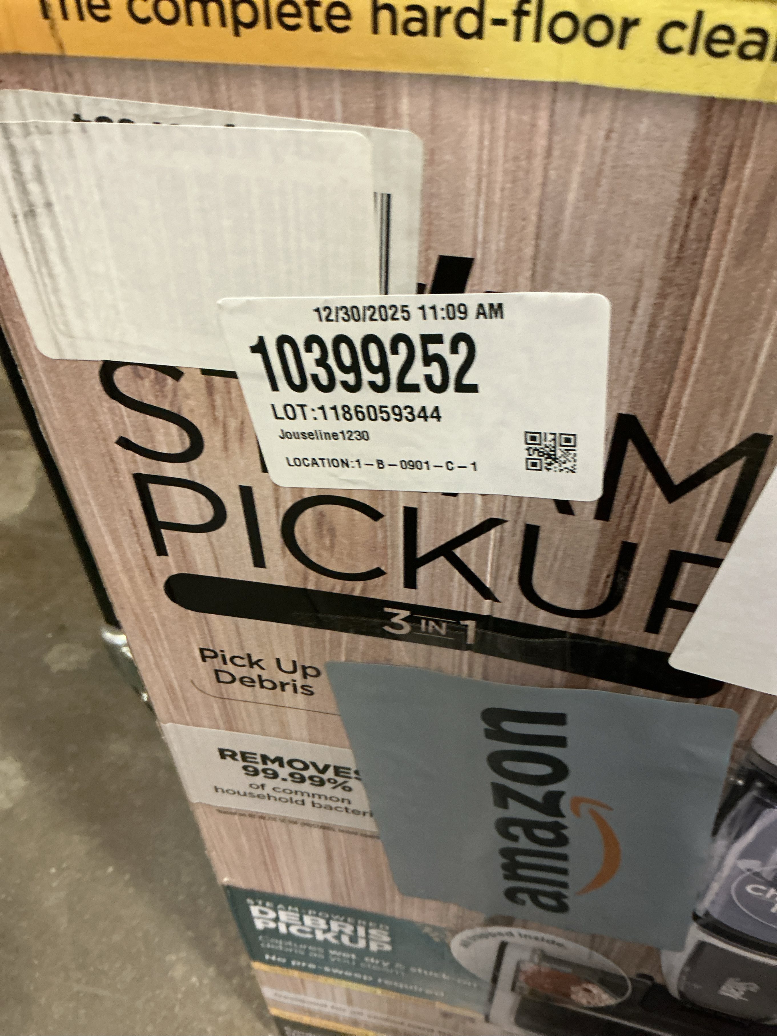 Shark Steam Pickup 3-in-1 Steam Mop Picks Up Debris, Deep Scrubs, & Steam Sanitizes - All At Once, Lightweight Steam Cleaner for Home, Steam Cleaner for Hardwood, Tile & Laminate, White, SD205CCO