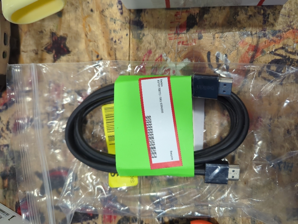 Dish Network HIGH Speed HDMI Cable, 6FT, 183595, AMPHENOL, E326508, AWM Style 20276, 80°C, 30V, VW-1, HDMI Cable