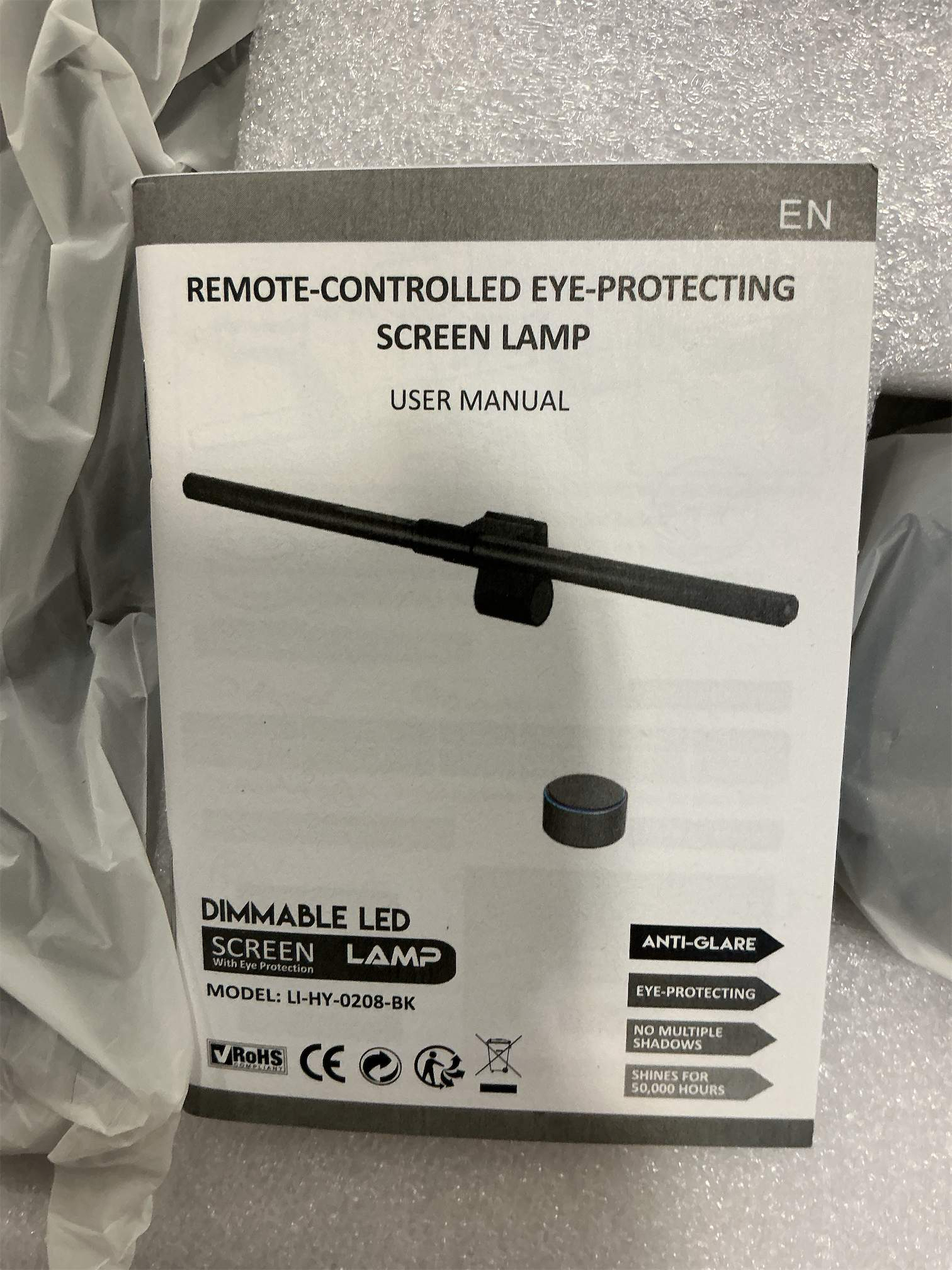 Quntis Monitor Light Bar PRO  with Remote Control, Fit for Curved/Flat Monitor, Eye-Care USB Computer Lamp Dimmable Screen Light Bar with Auto-Dimming, No Glare Home Office Gaming Desk Lamp