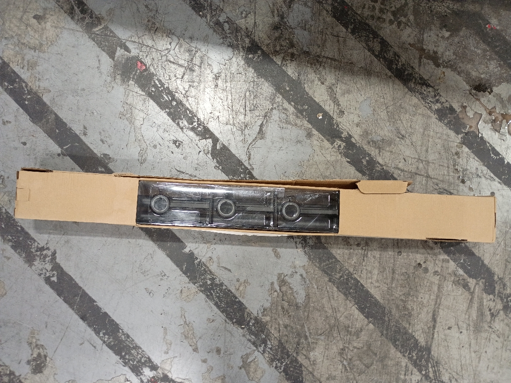 allen   roth Bexley 36-in to 72-in Matte Black Steel Single Curtain Rod with Finials