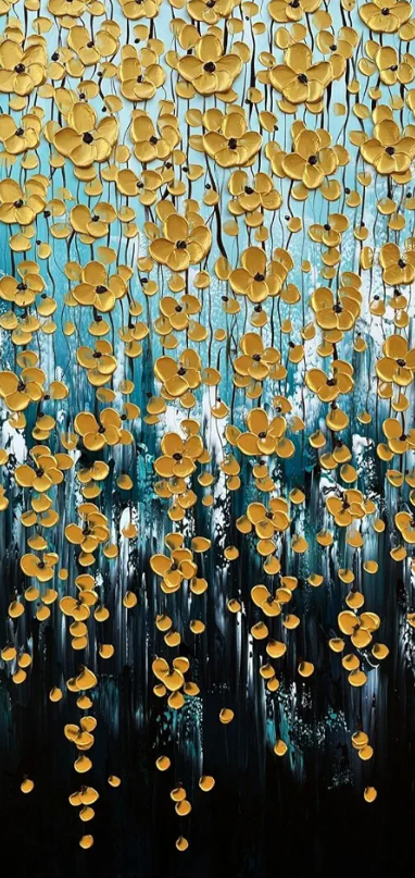 zoinart Hand Paintings 3D Floral Canvas Wall Art 24x24 Inches Abstract Floral Paintings Modern Contemporary Texture Wall Art Tree Black and White Artwork for Home Decorations
