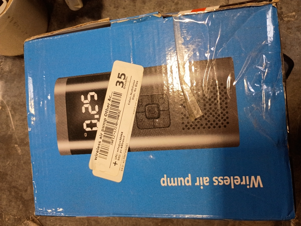 Portable Digital Car Tire Inflator, Wireless Air Pump, LCD Display, Rechargeable Battery