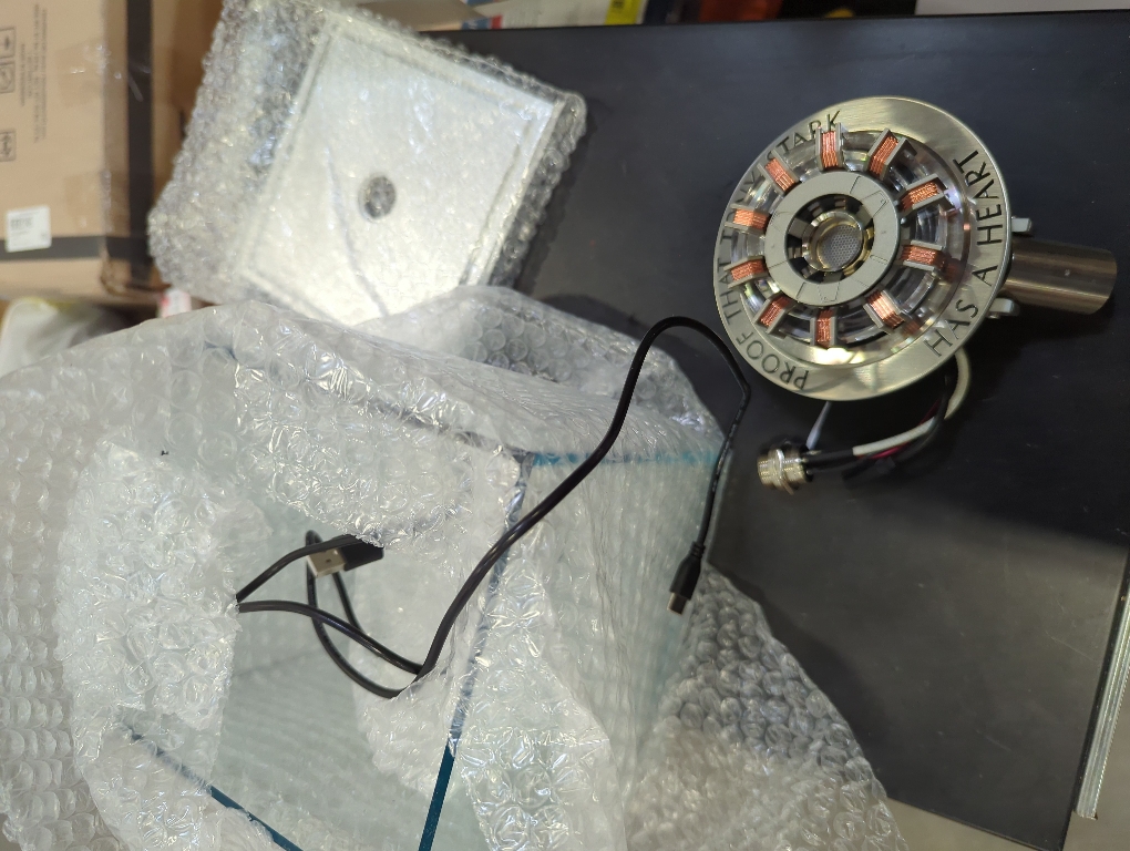 YounggDiy DIY Arc Reactor Model Toys, 1/1 Scale MK2 Arc Reactor Tech Desk Ornament Gift for Teen Adult (KIT Version/MK2 High-end Version)