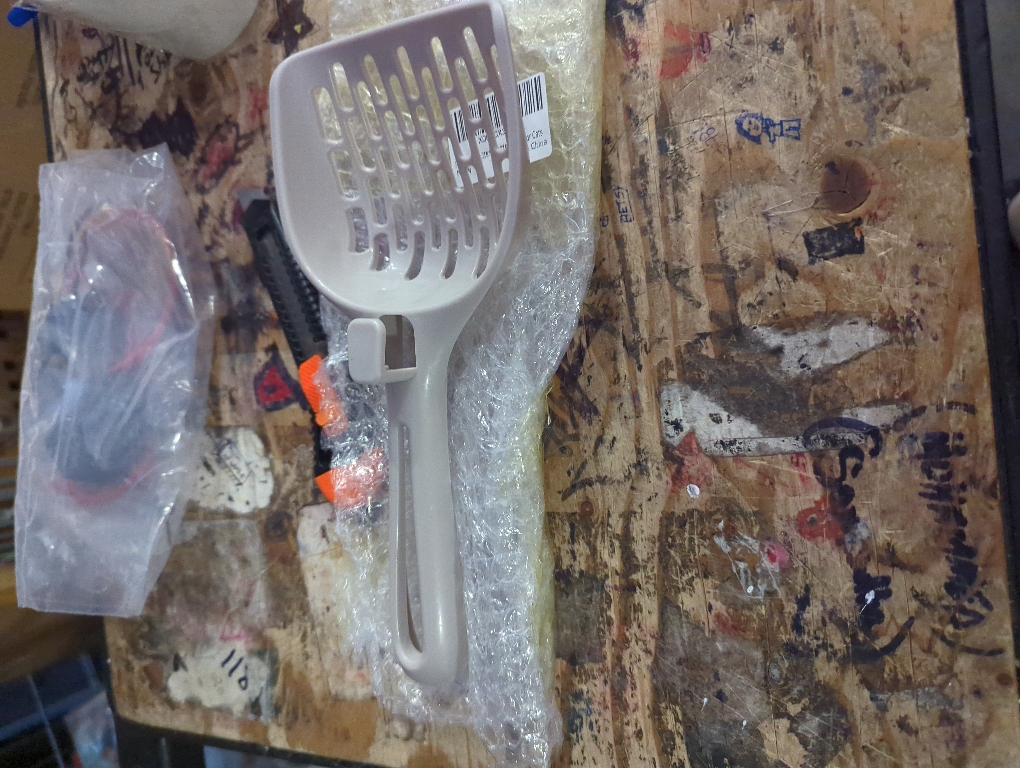 Cat Litter Scoop, Litter Scoop with Wide Slats, Litter Sifter Scoop with Hollow Grid for Pine Pellets, Easy Sifting, ABS Plastic Litter Scoop for Cats