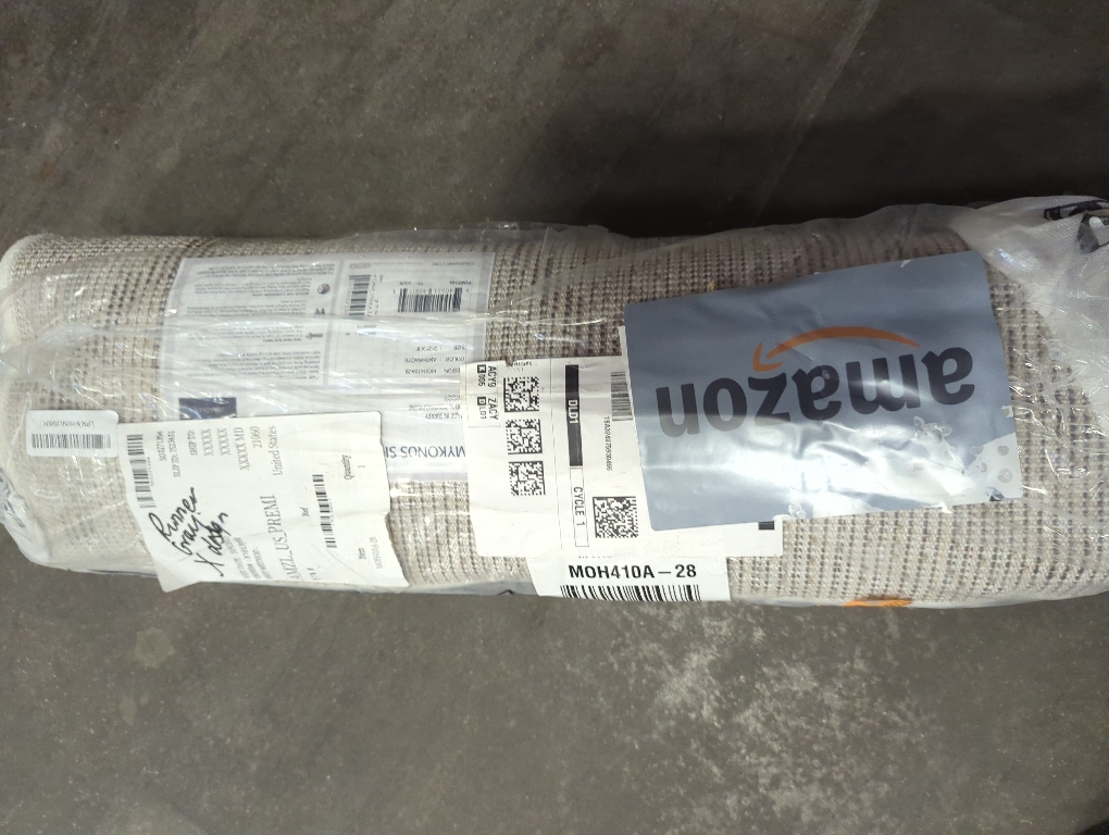 JONATHAN Y Cami Diamond Shag White/Gray Runner Rug, 2x8, Moroccan, Bohemian, Contemporary, Easy-Cleaning for Living Room, Bedroom, Kitchen, Pet Friendly, Non-Shedding (MOH410A-28)