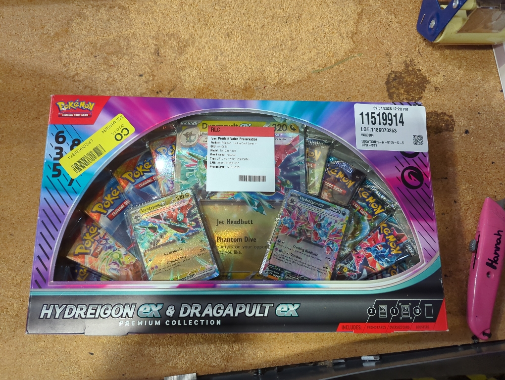 Pokemon TCG: Hydreigon ex & Dragapult ex Premium Collection - 10 Packs, Promo Cards