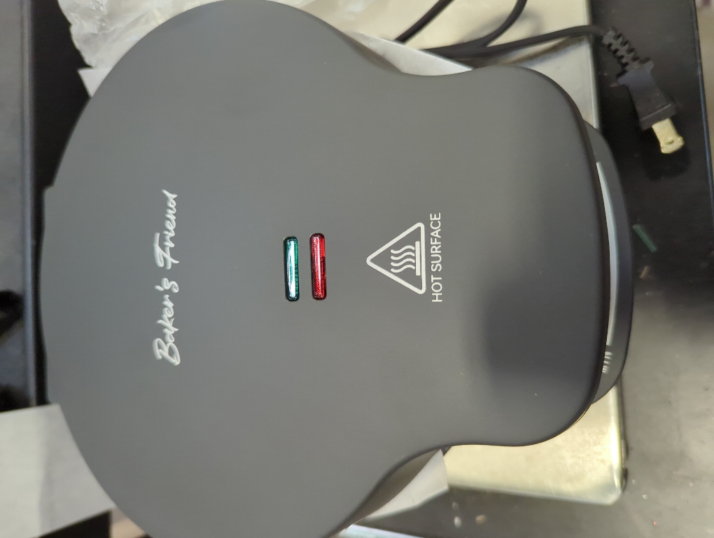 Baker's Friend Waffle Cone Maker Machine with Browning Control, Nonstick Waffle Bowl Maker, 7.5” Ice Cream Cone Maker, Thin Waffle Maker Crispy, Cone Roller & Bowl Press Included, Aqua