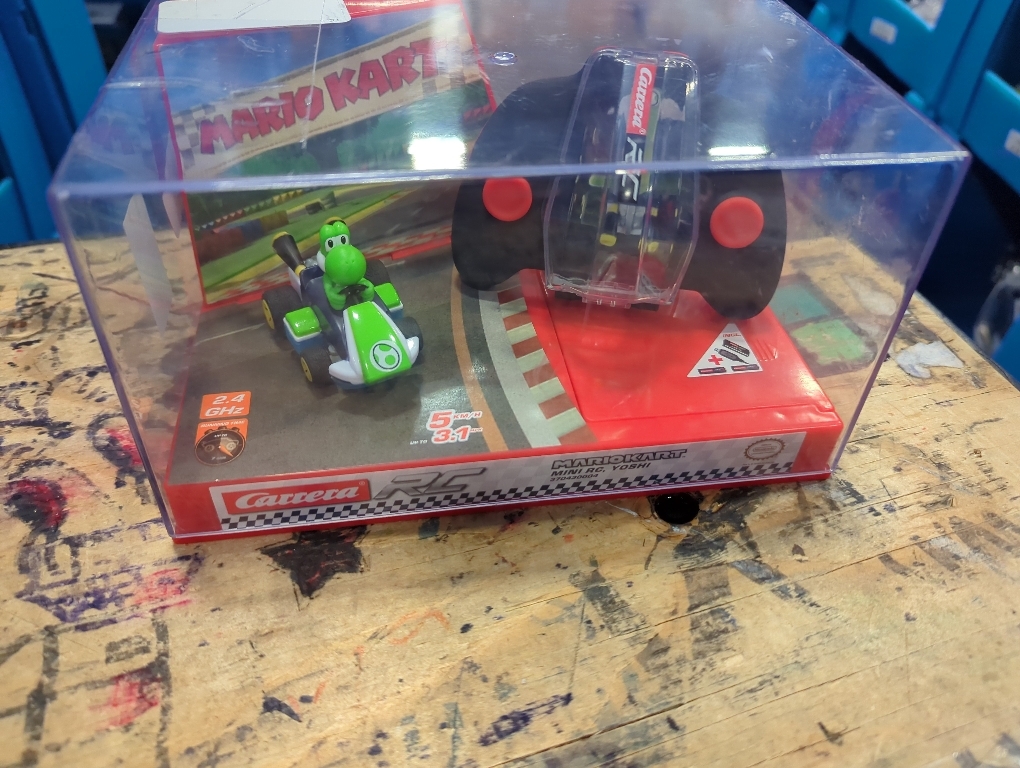Carrera RC Nintendo Mario Kart 2.4 GHz Mini Collectible Radio Remote Control Toy Car Vehicle - Yoshi