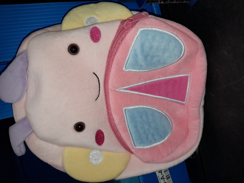 NICE CHOICE Cute Toddler Backpack Toddler Bag Plush Animal Cartoon Mini Travel Bag for Baby Girl Boy 2-6 Years(Colorful Butterfly)