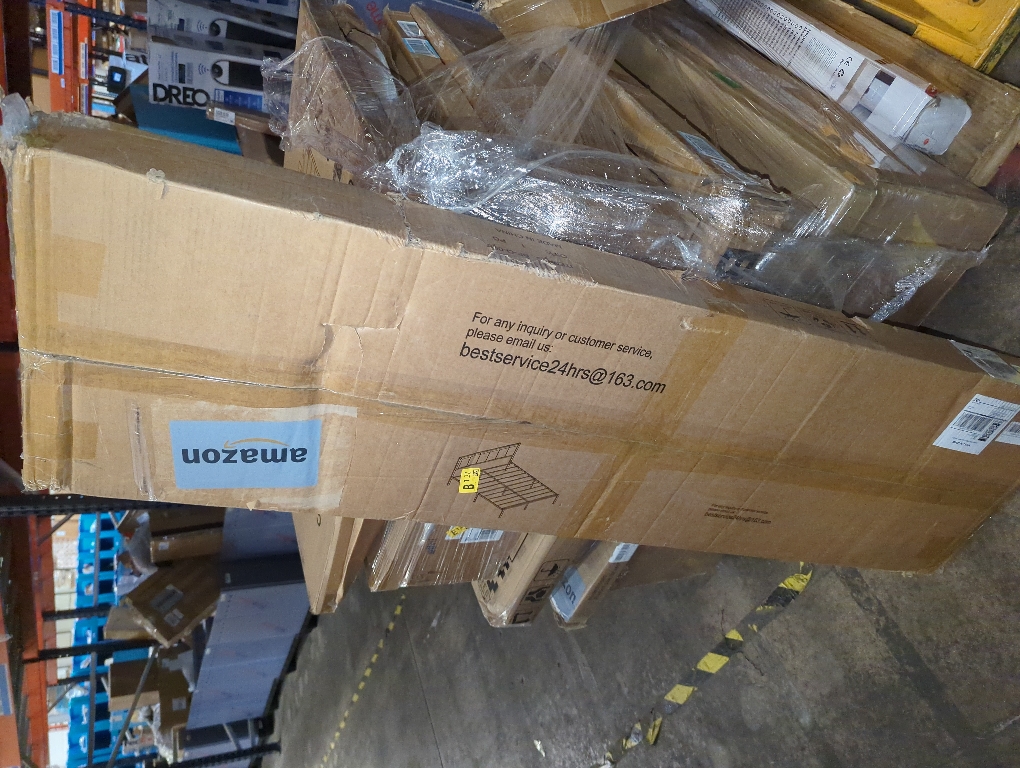 OLEVS Queen Bed Frame with Headboard Metal Platform Bed Queen Size with USB Charging Station and LED Lights, No Box Spring Needed