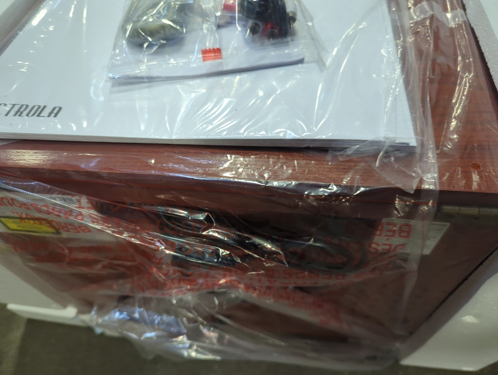 Victrola Aviator 8-in-1 Bluetooth Record Player & Multimedia Center with Built-in Stereo Speakers - 3-Speed Turntable, Vinyl to MP3 Recording, Wireless Music Streaming, Mahogany