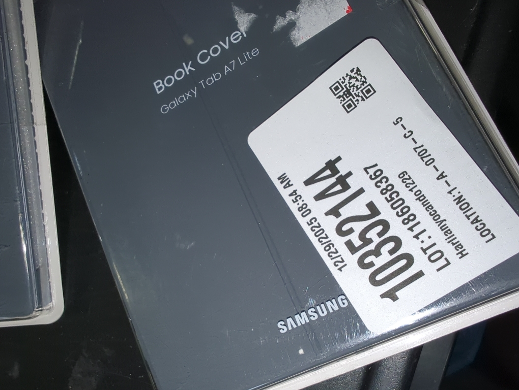 Samsung Carrying Case (Book Fold) for 8.7 Samsung Galaxy Tab A7 Lite Tablet - Gray - Ding Resistant