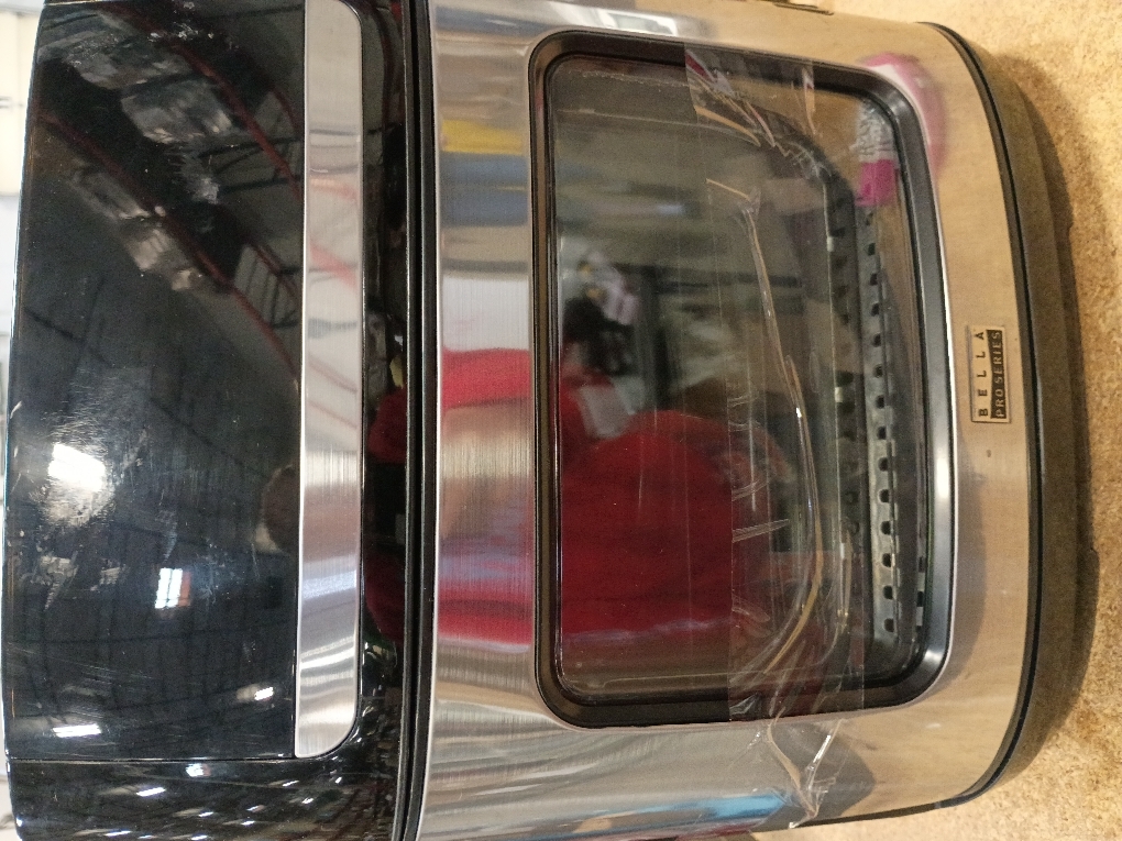 Bella Pro Series 4-Slice Convection Toaster Oven   Air Fryer with Dehydrator & Rotisserie Settings Stainless Steel