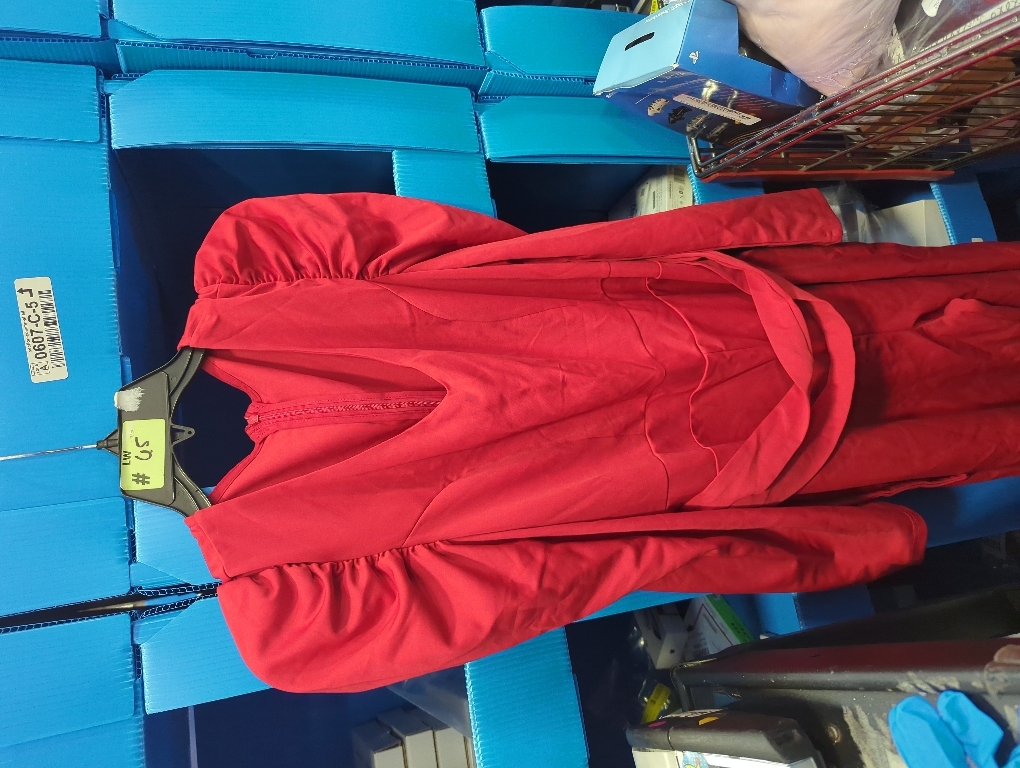 Size L BLENCOT Jumpsuit Long Sleeve Casual V Neck Belted Wide Leg Formal Rompers Jumpsuit