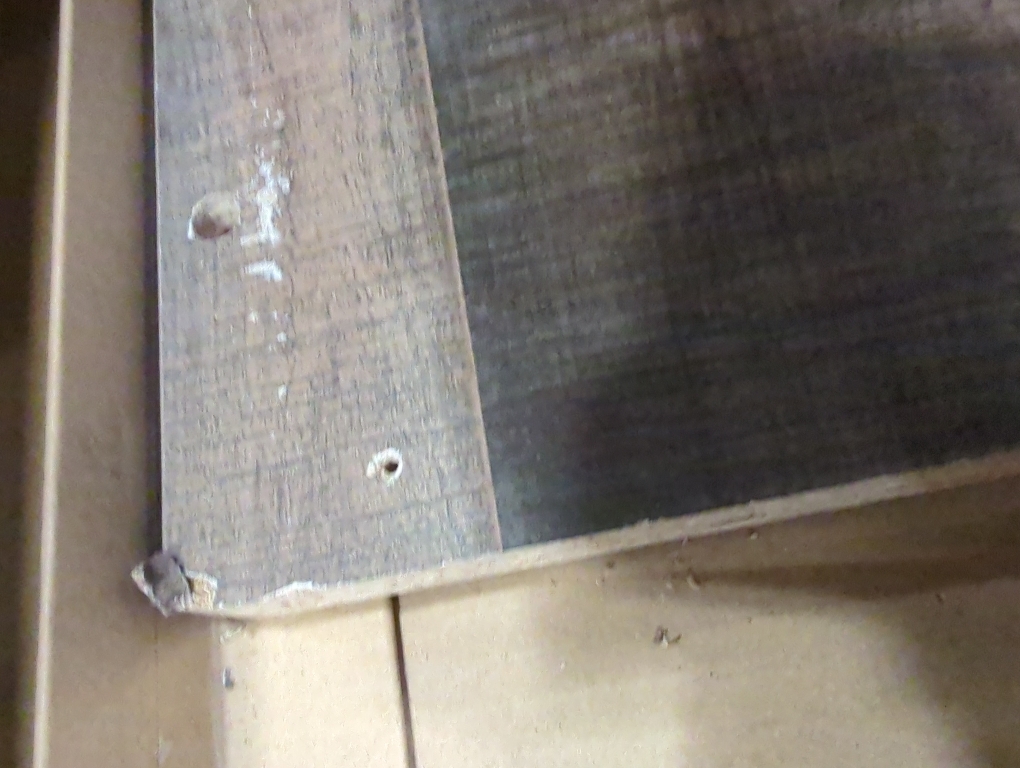 Signature Design by Ashley Trinell Rustic Entertainment Center Bridge, Sold Seperately, Brown with Gray Planked Finish