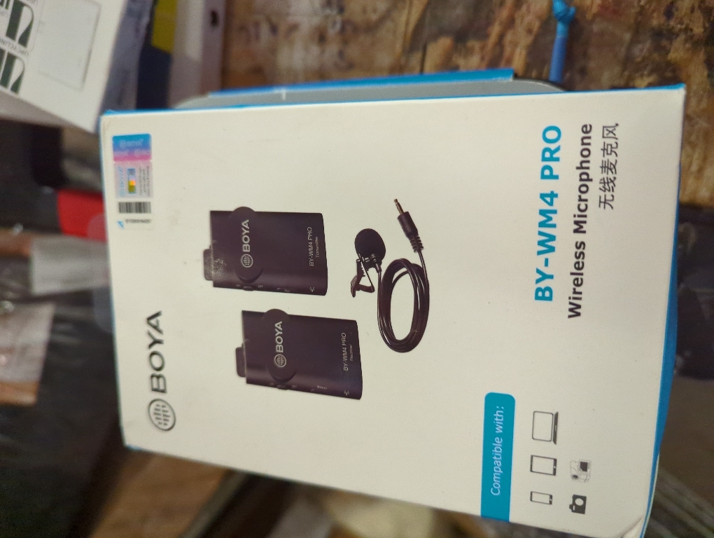 BOYA 2.4GHz Wireless Lavalier Lapel Microphone System for iPhone/iPad Dual Clip On Cordless Lav Mic for Vlog Video Recording YouTube with Lightning Connector Receiver and Transmitter by-WM4 PRO-K4