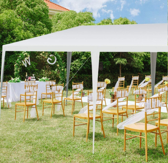 Costway Large  Waterproof Canopy Tent White