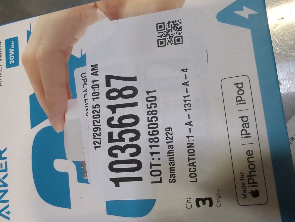 Anker PowerPort PD Nano 20W USB-C Wall Charger with 6 ft PowerLine II USB-C to Lightning Cable - White