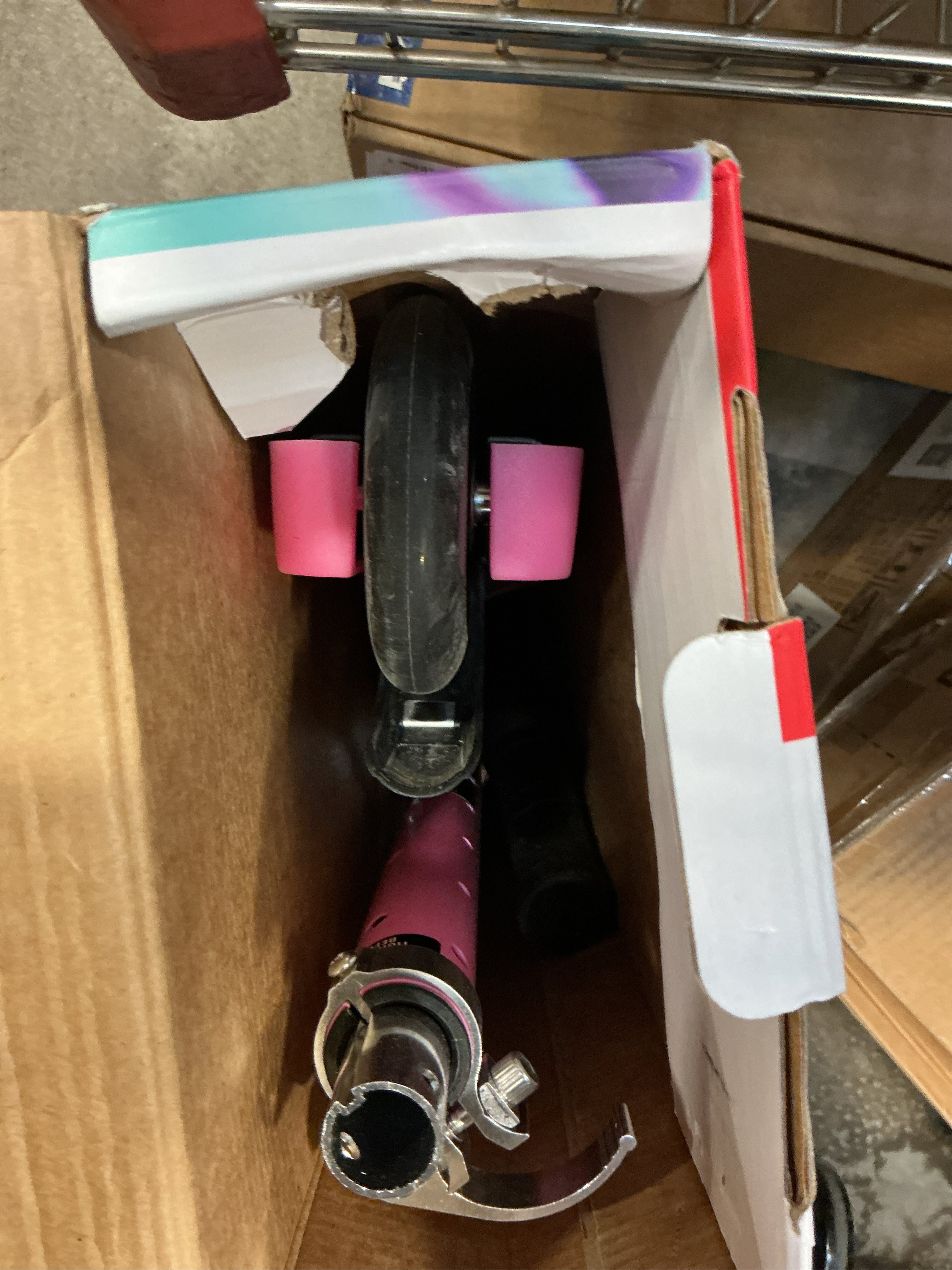 Jupiter Kick Scooter with LED Lights and Height Adjustable Handlebar Pink